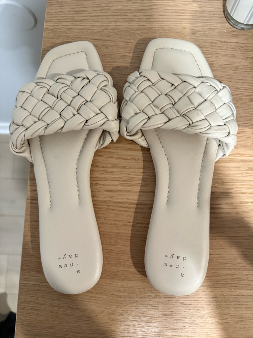 a new day Braided Slide Sandals - Cream